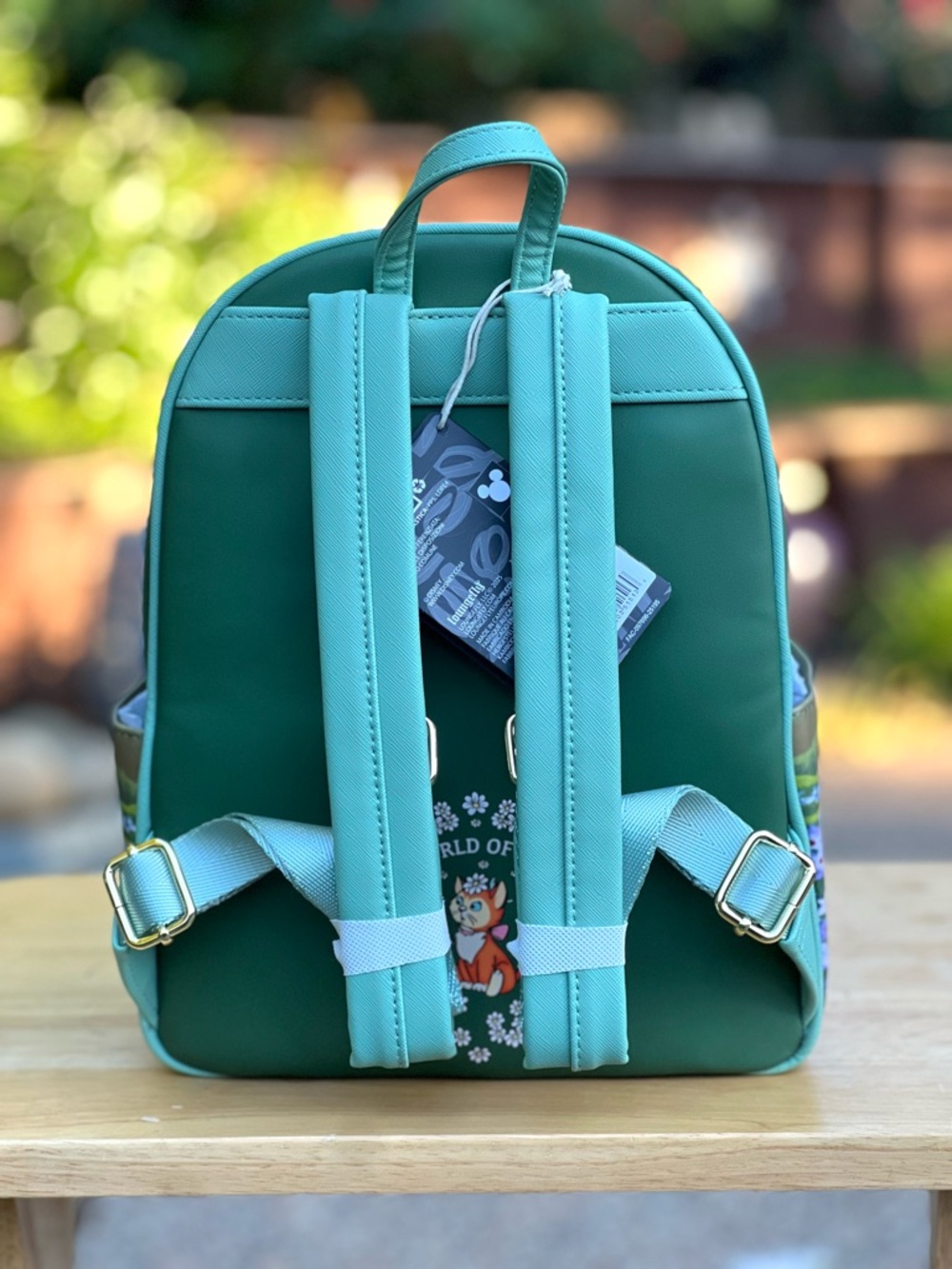 Loungefly Disney Alice in Wonderland Field of Flowers Mini Backpack & Wallet NWT - Picture 2 of 12